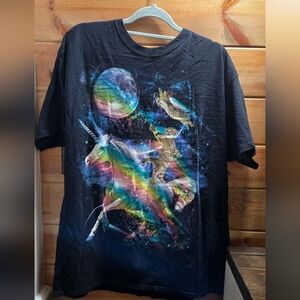 XL Unicorn Cat Tee 0047
